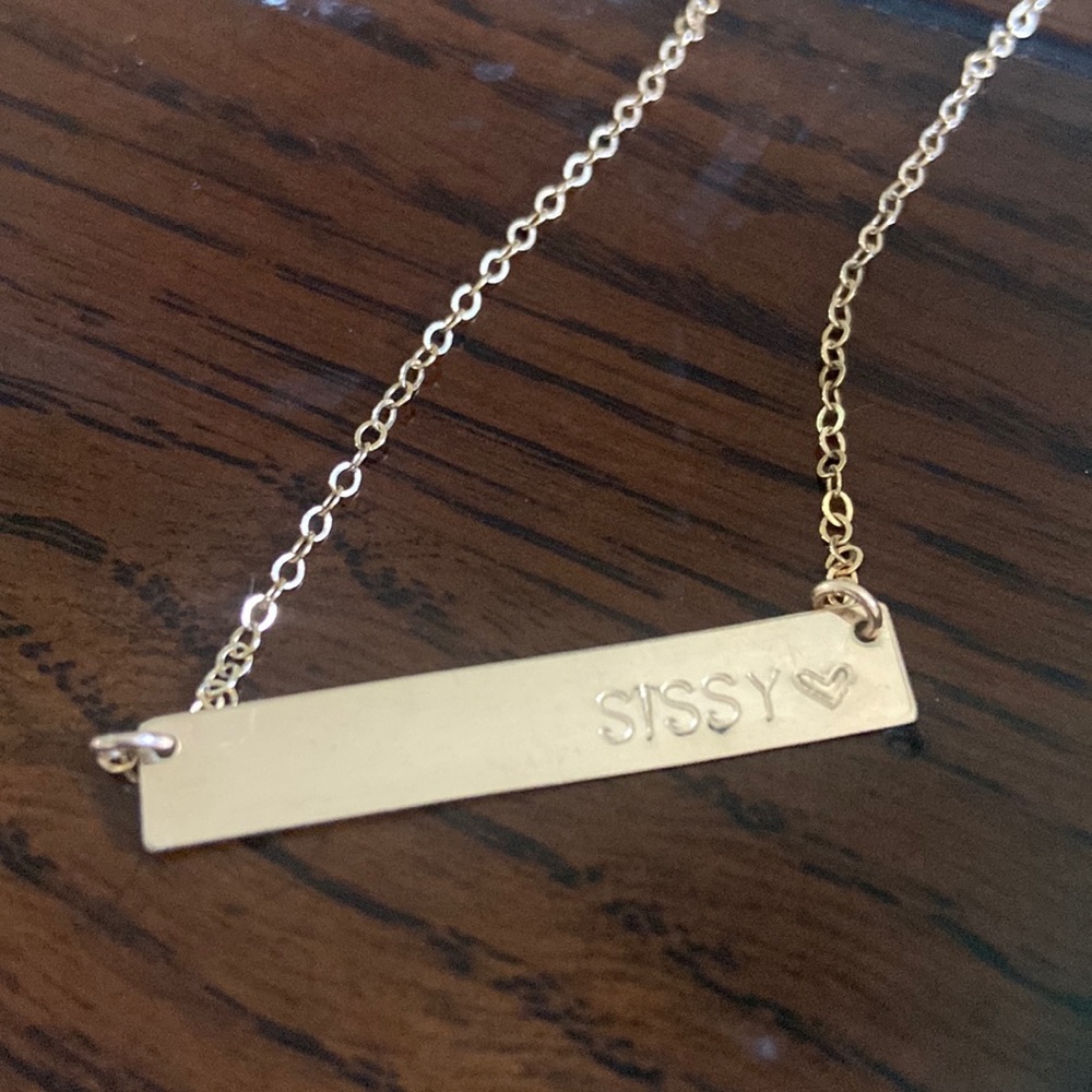 Gold color Sissy ❤️ necklace